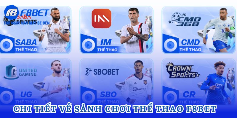 Chi tiết về sảnh chơi thể thao F8bet 